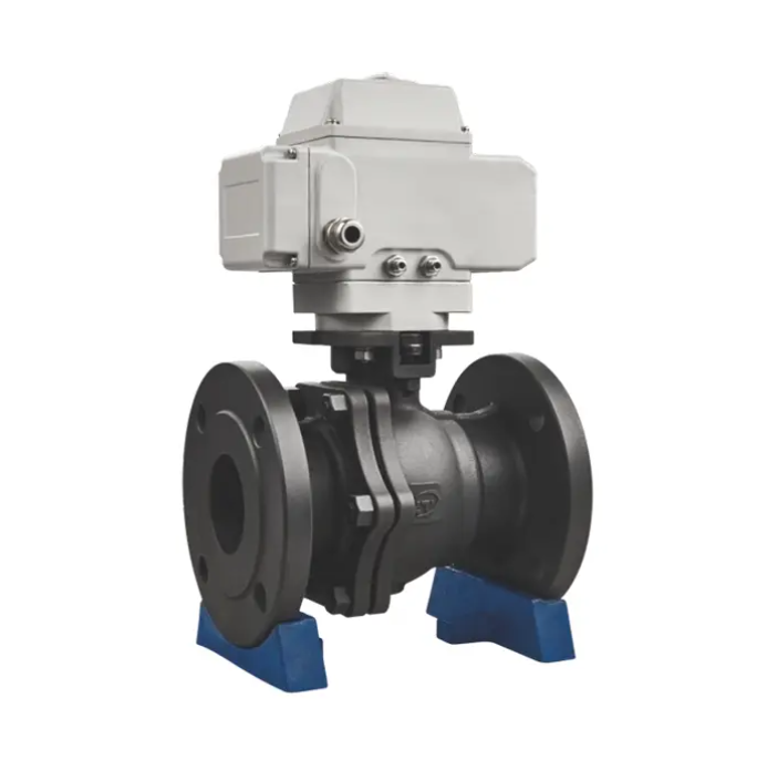 220V Electric On - Off Flanged Ball Valve