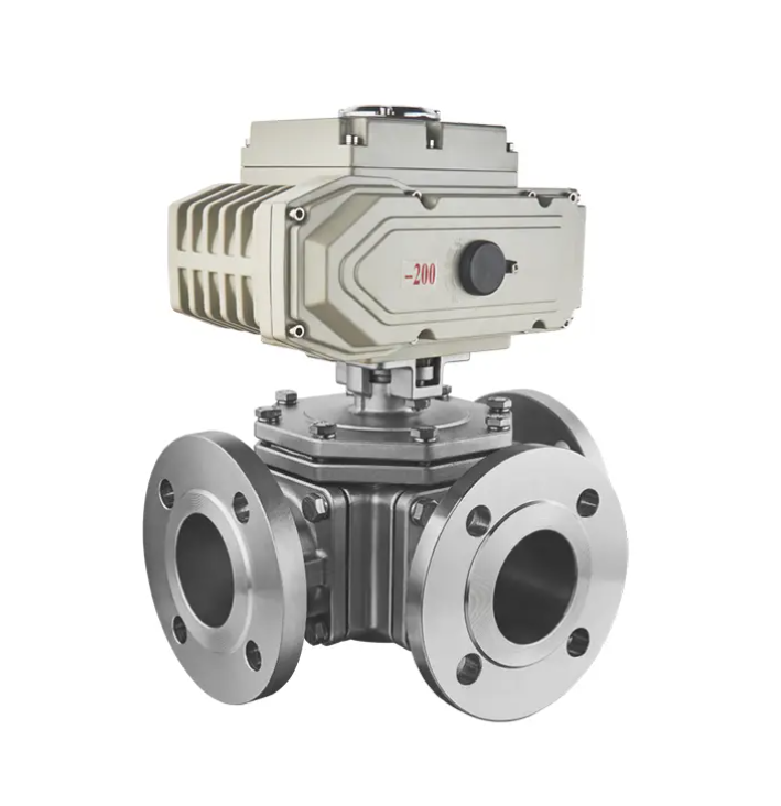 220V Electric 3-Way Ball Valve
