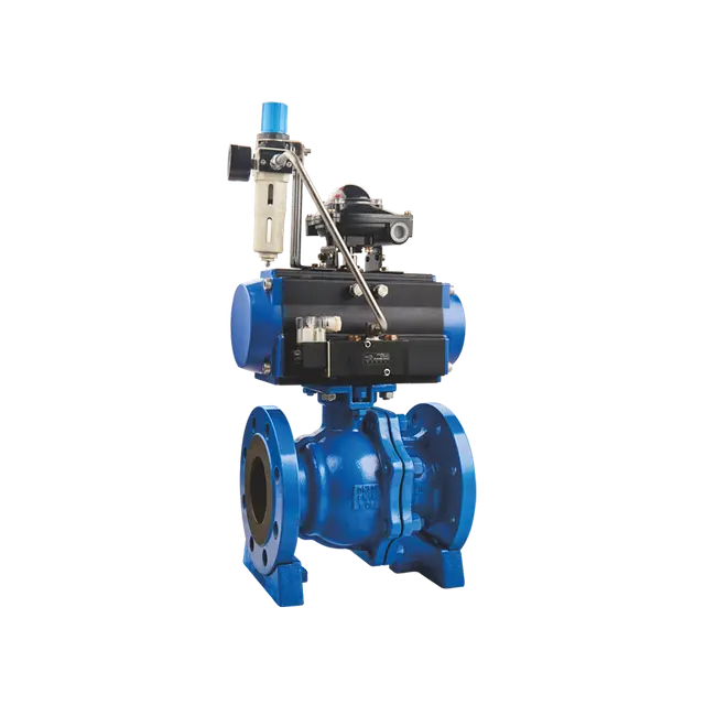 Pneumatic ball valve